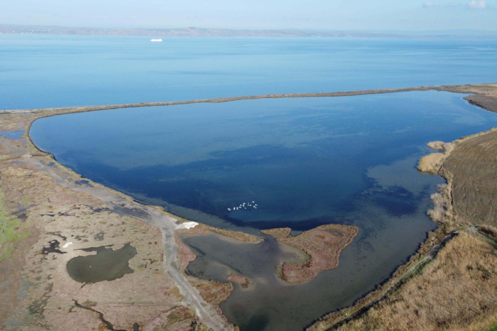 Çardak Lagününde su seviyesi düşüyor