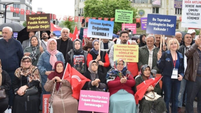 Girasun Görele'de madenlere karşı eylem